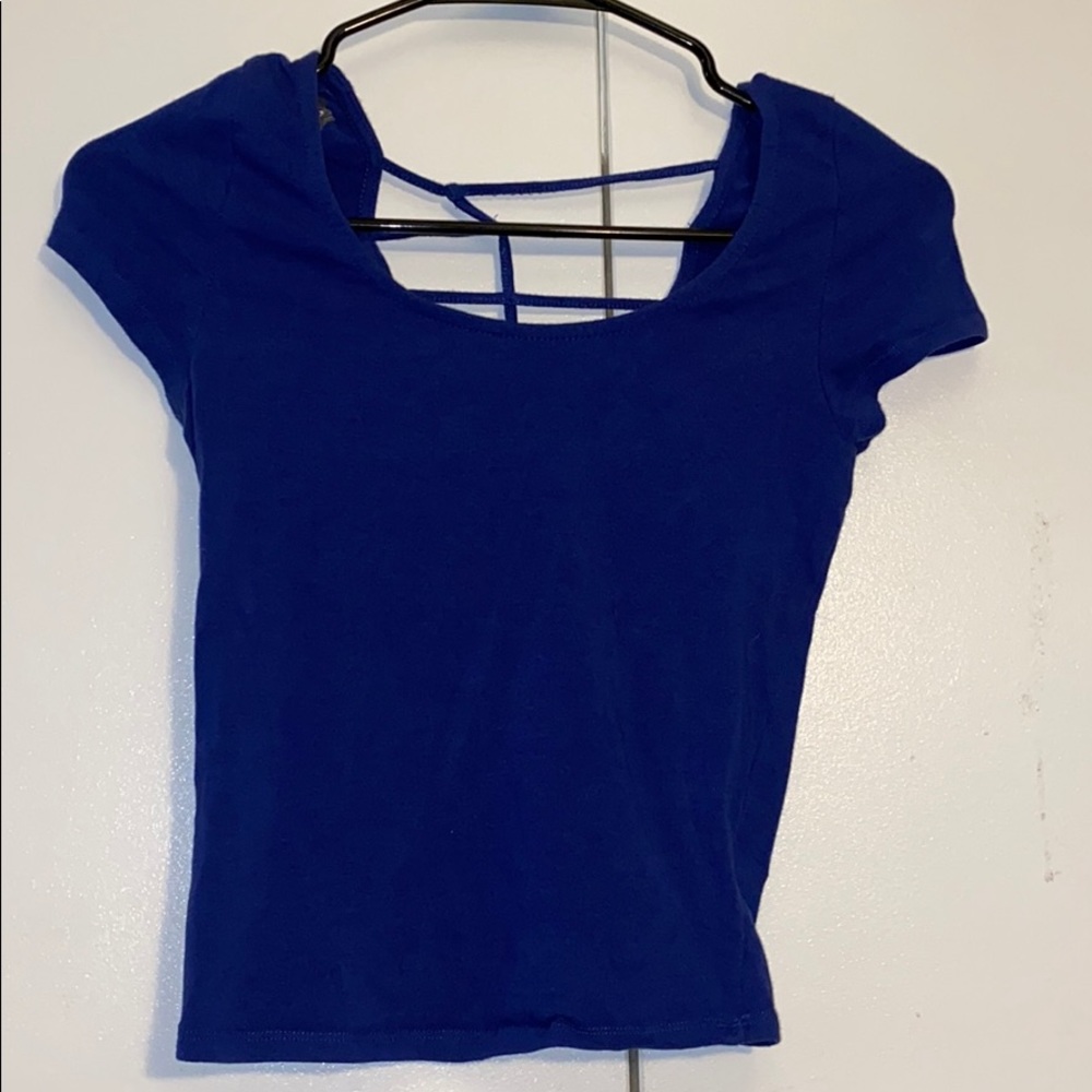 It’s a Blue cute Crop top 💙